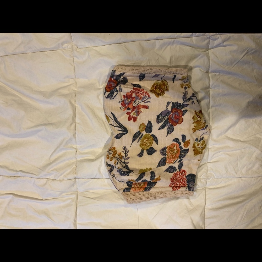 Strapless Floral Urban Outfitters Crop Top!